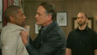 Beyond the Gates: Under the watchful eye of Joey's new thug, Doug gets a lesson | Image: CBS